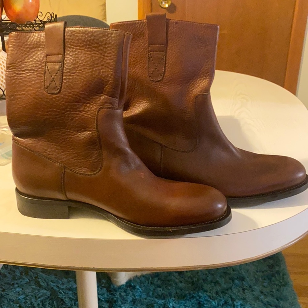 Kenneth Cole Men’s 10M Gold Mind Brown Leather Boots